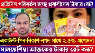 মালয়েশিয়া আজকের টাকার রেট এবং স্বর্ণের দামCurrency exchange rate Malaysia Gold Price [upl. by Vedette]