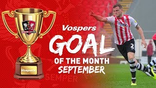 🏆 RESULT Vospers Goal of the Month September  Exeter City Football Club [upl. by Ajnat]