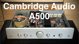 Cambridge Audio A500 Amplifier Demo [upl. by Neivad604]