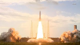 Foguete europeu Ariane 6 decola com sucesso  AFP [upl. by Meuser134]