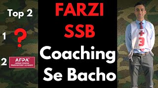 Top 2 SSB Coaching in INDIA  Farzi Coaching se Bacho  Best Defence Coaching ssbdilse afpa nda [upl. by Kind]