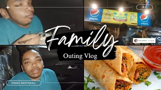 Family Outing 2  Famous Roll Food Review  Omaiz Akhtarali Vlog [upl. by Eilyab433]