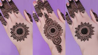 Top 2 mehndi designs for EidNewgol tikki amp tricks mehandi designs backhand mehndi mehndidesigns [upl. by Ylrehs]