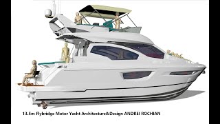 135m Flybridge Motor Yacht Architecture ampDesign ANDREI ROCHIAN [upl. by Diskin]