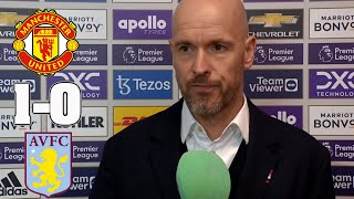 Erik Ten Hag I Manchester United 1  0 Aston Villa I Post Match Interview [upl. by Oilerua]