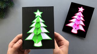 Basteln für Weihnachten Weihnachtskarten mit Papier als Weihnachtsgeschenke selber machen 🎄 [upl. by Neyr]