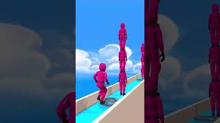 TOWER RUN CHALLENGE with Red Squid play Game funny shorts [upl. by Sirah712]