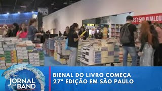 Bienal do Livro começa 27ª edição em São Paulo  Jornal da Band [upl. by Marino]