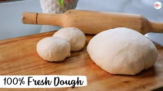 Dominos Pizza Dough Recipe  100 Authentic  TheFoodXP [upl. by Dahaf]