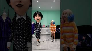 Wednesday Addams and Enid  Funny video with friend shorts scenery wednesday [upl. by Titus75]