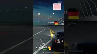 Night race on track automobile emulator gaming racing shorts trending [upl. by Rabbaj108]