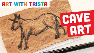 Prehistoric Art Tutorial Inspired by Lascaux Cave  Art With Trista [upl. by Kati]