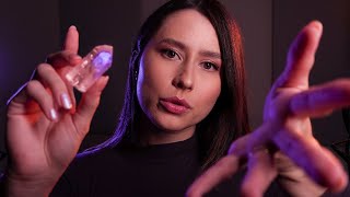 ASMR Plucking Negative Energies  Rain 🌧 Hand sounds hand movements spray crystal [upl. by Rbma]