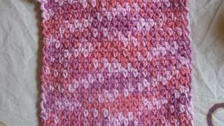 Crochet Washcloth  Mesh Wash Rag Tutorial [upl. by Htehpaj]