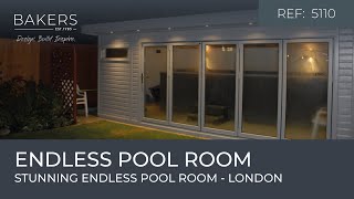 Stunning endless pool room 5110 In London By Bakers Timber Buildings [upl. by Aihtnic846]