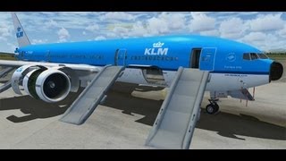 Captain Sim 777 Model Details  FSX Gameplay HD [upl. by Htebazie]