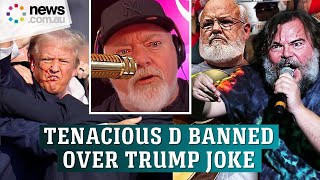 Tenacious D cop lifetime radio ban over ‘sick’ Trump joke [upl. by Arrec]