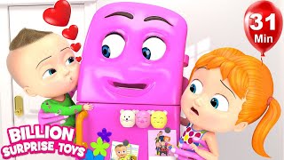 Family Fun  BillionSurpriseToys Nursery Rhymes Kids Songs [upl. by Aronoel313]