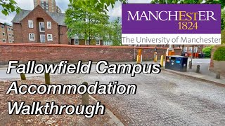 Fallowfield Campus Walkthrough Tour  Manchester University Accommodation [upl. by Xineohp]