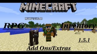 Minecraft Rpg Inventory Add OnsExtras BeastMaster Rogue etc Mod Showcase  151 [upl. by Celio]