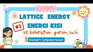 ENERGI KISI ENERGI LATTICE VS KELARUTAN SENYAWA IONIK [upl. by Kartis406]