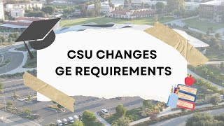 Poly Post Now Everything you need to know about the CSUs GE changes [upl. by Airemat]