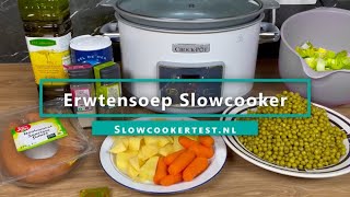 Erwtensoep Slowcooker  Recept [upl. by Nahamas913]