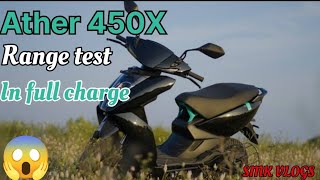 Ather 450X Range test review  Full charge me kitna jati hai  93km [upl. by Adebayo640]