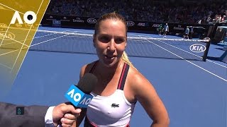 Dominika Cibulkova on court interview 2R  Australian Open 2017 [upl. by Madden]