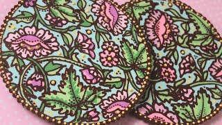 How to Pipe MultiColor Chocolate Doilies [upl. by Beaufert189]