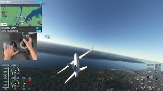 US Airways Flight 1549 With ATC Reenactment ￼On MSFS 2020  Part 3 [upl. by Onin]