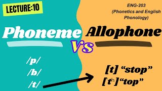 Phoneme vs Allophone  Phonetics and English Phonology [upl. by Couture459]