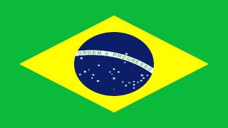 Bandera e Himno Nacional de Brasil  Flag and National Anthem of Brazil [upl. by Dott]