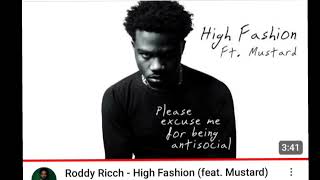 roddy ricch  high fashion dirtylow instrumental version [upl. by Ahsinnor]