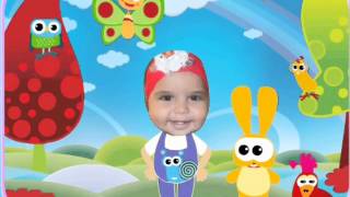 Isabella bailando Hokey Pokey en español Baby tv [upl. by Gish]