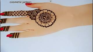 Latest Simple Back Hand Mehndi Design ArabicEasy Mehndi DesignsMehandi ka Designmehndi Designs [upl. by Oflodur]