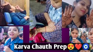 Karva chauth prep❤️😍 Mitanshs Result 😮 Reeva dar gai Doggy se😁 [upl. by Forta]