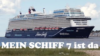 Erstanlauf amp Premiere MEIN SCHIFF 7 in Kiel am 12062024 [upl. by Fesoj667]