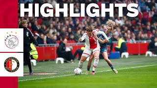 Een bijzondere dag ❤️  Highlights Ajax Vrouwen  Feyenoord  Azerion Vrouwen Eredivisie [upl. by Hadias]