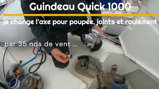 Guindeau Quick Aleph 1000 démontage changement axe pour poupée joints et roulement [upl. by Odrawde]