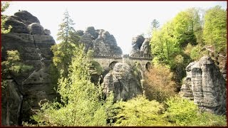 Bastei Malerweg Wolfsschlucht Schwedenlöcher Polenztal Sächsische Schweiz Elbsandsteingebirge [upl. by Atiniuq]