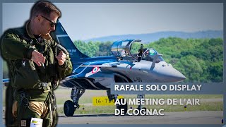 Rafale Solo Display  au meeting de lair de Cognac [upl. by Onairda]