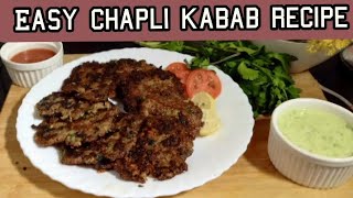 Easy Chapli Kabab Recipe Aftar Special [upl. by Tann]