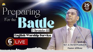 BAPTIST CHURCH HYDERABAD l 25 AUG 2024 l Rev G David Prashanth Pastor Affiliate  LIVE [upl. by Ellinej]