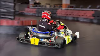 KZ SHIFTER KART at an INDOOR TRACK [upl. by Lamrouex]