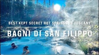 BAGNI DI SAN FILIPPO  BEST KEPT SECRET HOT SPRINGS IN ITALY  MUST VISIT PLACE VALDORCIA [upl. by Lebasile]