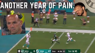 The Pain Never Ends Jets Fan Reacts To New York Jets vs Miami Dolphins Highlights  2023 Week 15 [upl. by Anneiv]