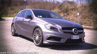 Mercedes A45 AMG Review  The 360hp Pocket Rocket [upl. by Aicittel]