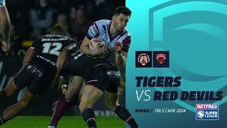 Highlights  Castleford Tigers v Salford Red Devils  2024 Betfred Super League Round 7 [upl. by Ojyma601]