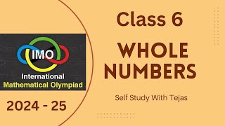 Class 6  Whole Numbers Part 1  International mathematics Olympiad  olympiad imo [upl. by Ihsoyim]